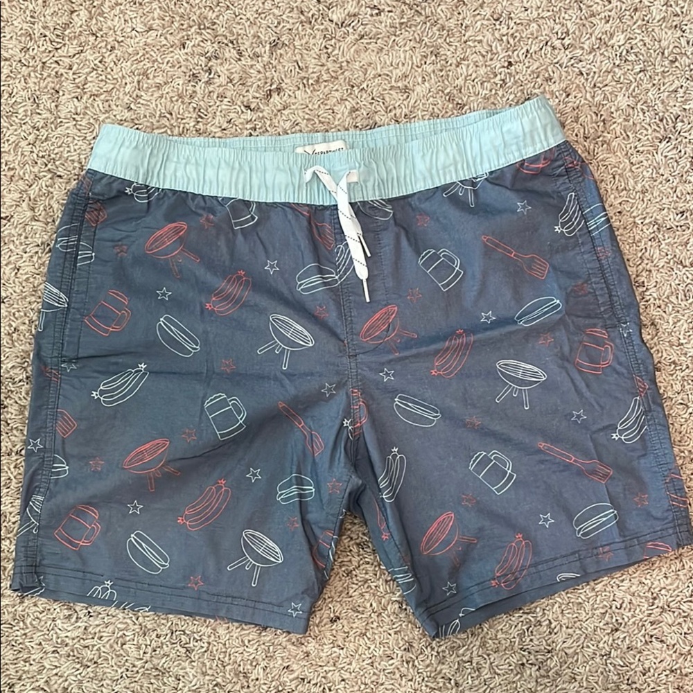 S-O-L-D. 
Departwest Grillmaster Stretch Boardshort. Size L